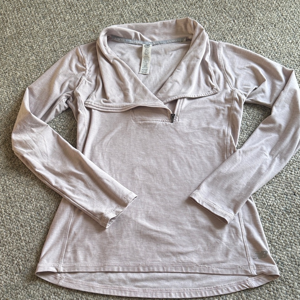 New Balance Women's Lavender Long Sleeve Top